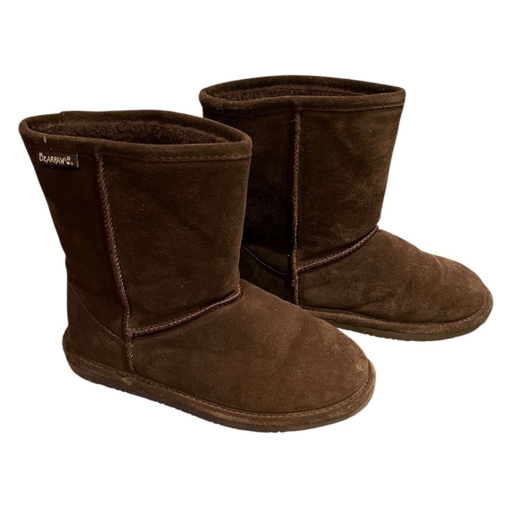 BearPaw Emma Youth Chocolate Suede Boots